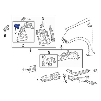 Toyota OE - Left Fender Bracket