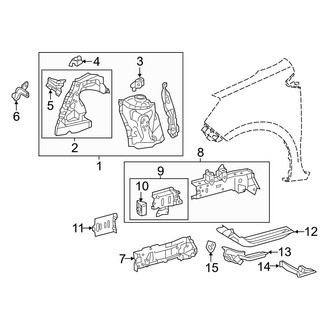 Toyota OE - Fender - Structural Components & Rails