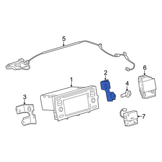 Toyota OE - Right Radio Bracket