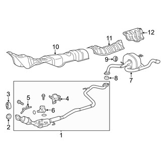 Toyota OE - Exhaust System - Exhaust Components