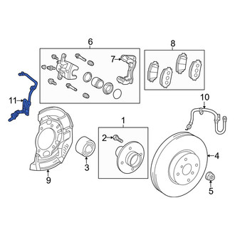 Toyota OE - Front Left ABS Wheel Speed Sensor