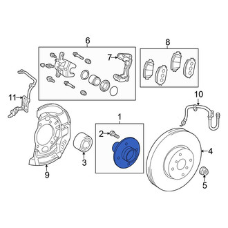 Toyota OE - Front Wheel Hub