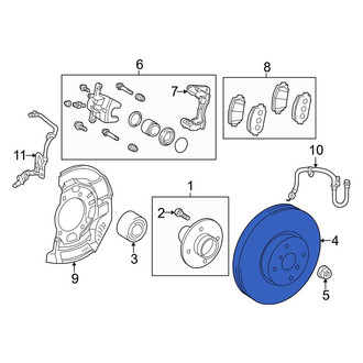 Toyota OE - Front Disc Brake Rotor