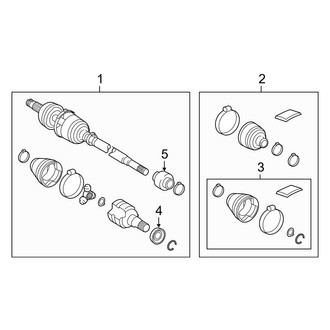 Toyota OE - Front Suspension - Drive Axles