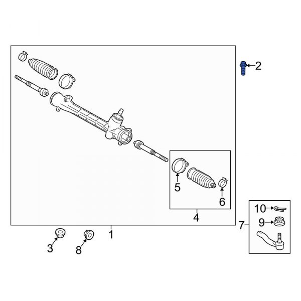 Rack and Pinion Bolt