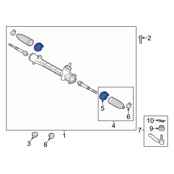 Rack and Pinion Bellows Clamp