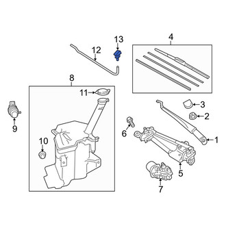 Toyota OE - Front Windshield Washer Nozzle