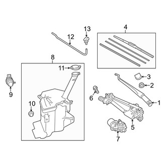 Toyota OE - Windshield - Wiper & Washer Components