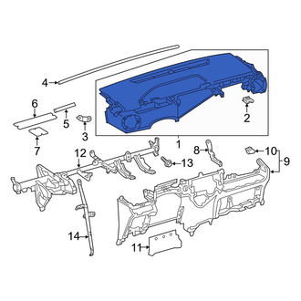 Toyota OE - Upper Dashboard Panel