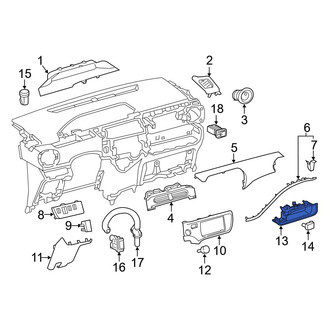 Toyota OE - Instrument Panel Storage Compartment