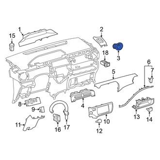 Toyota OE - Center Dashboard Air Vent