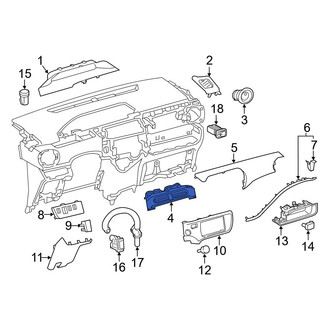 Toyota OE - Center Dashboard Air Vent
