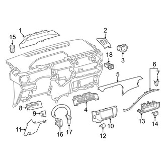 Toyota OE - Instrument Panel Components