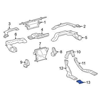 Toyota OE - Front Right Instrument Panel Air Duct