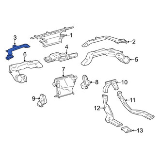 Toyota OE - Front Left Upper Instrument Panel Air Duct