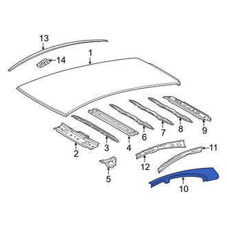 Toyota OE - Left Outer Roof Side Rail