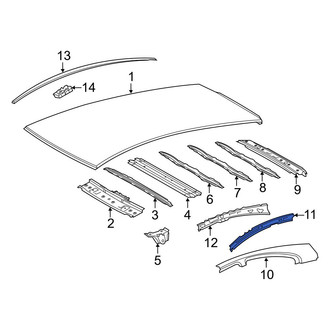 Toyota OE - Left Inner Roof Side Rail