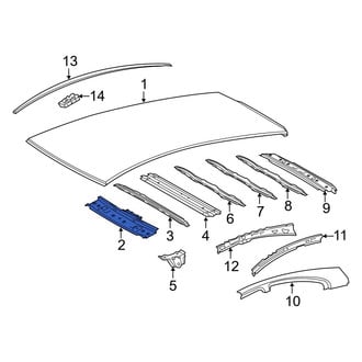 Toyota OE - Front Roof Header Panel