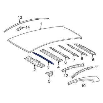 Toyota OE - Front Roof Panel Reinforcement