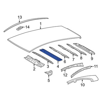 Toyota OE - Center Roof Panel Reinforcement
