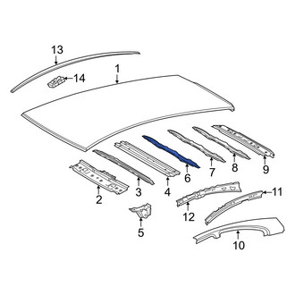 Toyota OE - Rear Roof Panel Reinforcement