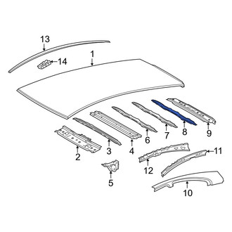 Toyota OE - Rear Roof Panel Reinforcement