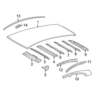 Toyota OE - Roof & Components (W/O Sunroof)