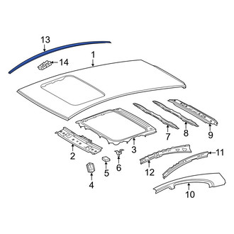 Toyota OE - Right Roof Molding