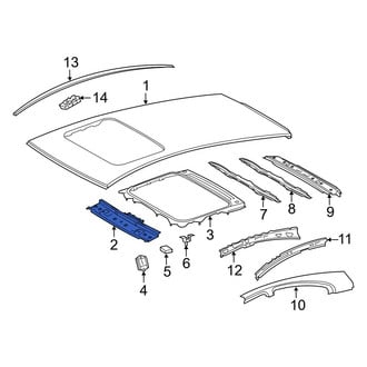 Toyota OE - Front Roof Header Panel