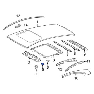 Toyota OE - Sunroof Stopper