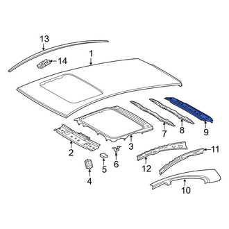 Toyota OE - Rear Roof Header Panel
