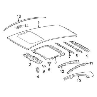 Toyota OE - Roof & Components (With Sunroof)