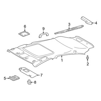 Toyota OE - Roof - Interior Trim (With Sunroof)