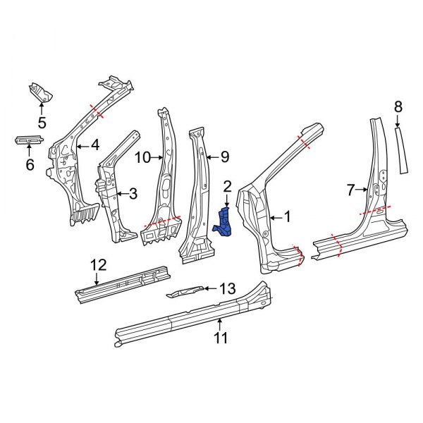 Body A-Pillar Bracket