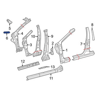 Toyota OE - Body A-Pillar Reinforcement Plate