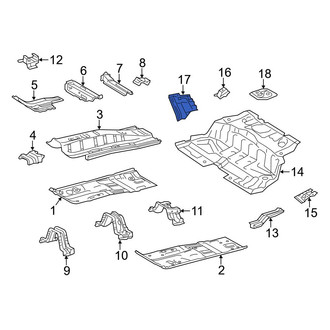 Toyota OE - Front Left Floor Pan Reinforcement
