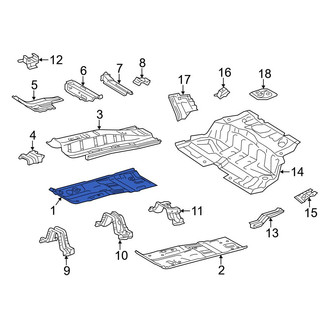 Toyota OE - Front Right Floor Pan