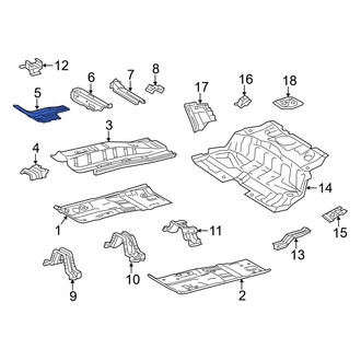Toyota OE - Right Floor Pan Reinforcement