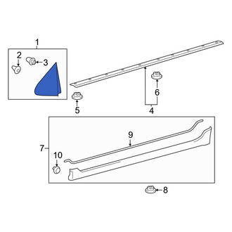 Toyota OE - Left Body A-Pillar Trim Panel Insert