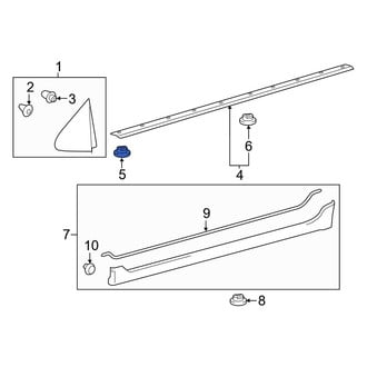Toyota OE - Rocker Panel Molding Clip