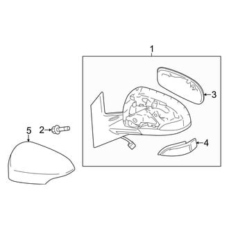 Toyota OE - Front Door - Outside Mirrors