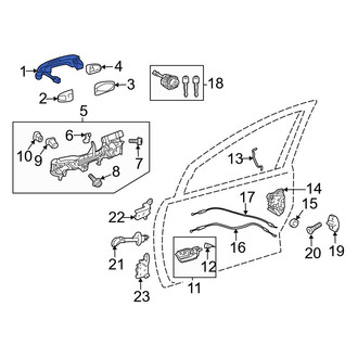 Toyota OE - Rear Outer Exterior Door Handle