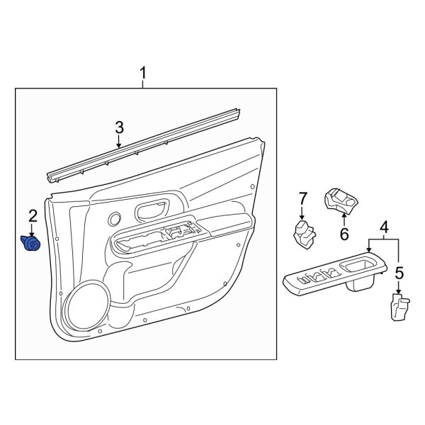 Door Interior Trim Panel Retainer