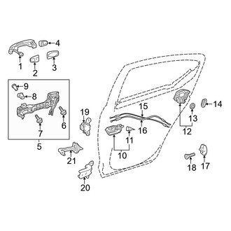 Toyota OE - Rear Door - Lock & Hardware