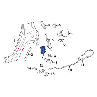 Toyota OE - Rear Quarter Panel Vent