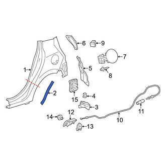 Toyota OE - Rear Left Side Body Trim Protector