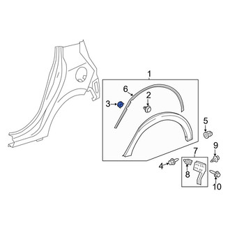 Toyota OE - Roof Molding Seal