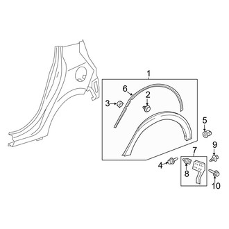 Toyota OE - Quarter Panel - Exterior Trim