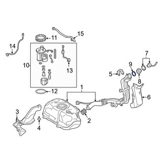 Toyota OE - Fuel Tank Filler Neck Retaining Ring