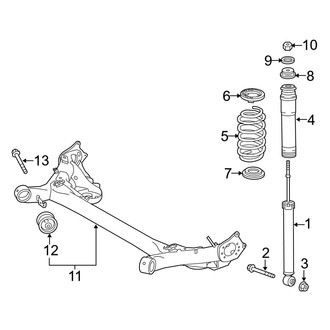 Toyota OE - Rear Suspension - Suspension Components